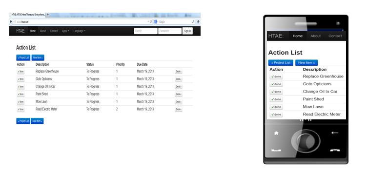 HTAE To Do List - Mobile